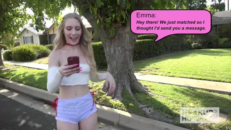 Hookup Hotshot: Skinny blonde teen babe gets fucked out by online date