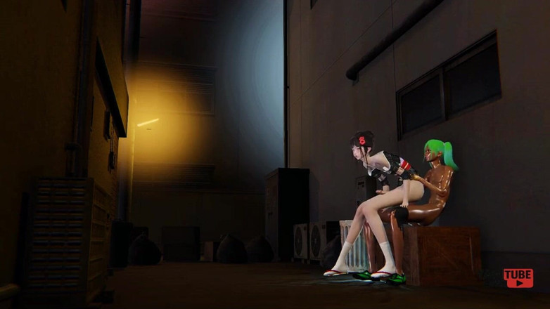 Yaoitube: Yaoi - 2 lelaki femboy seksi berkongkek di alley bandar