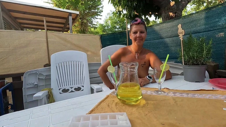 bekycarril: We're Drinking Blend Made of Fresh Pee and Frozen Cum...