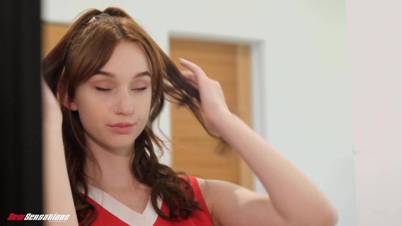 New Sensations: Freshman Cheerleader Melanie Marie Thanks Him for the Ride