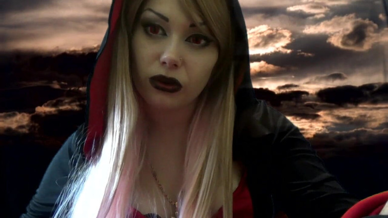 Goddess Misha Goldy: Evil Giantess vampire will do a little bit more holes...