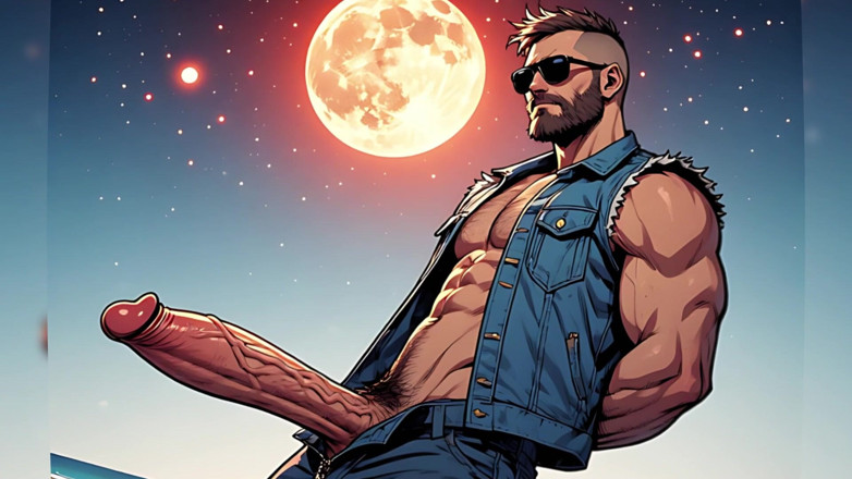 Erotic Man: Cocks Out at Beach (ai)