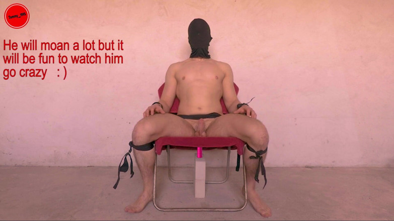 Tommy_1995: BDSM chair - Prostate edging anal probe restrained and driven crazy