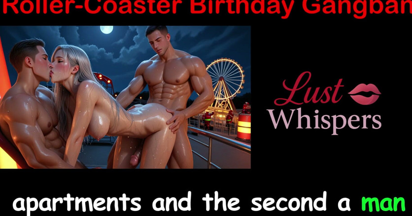 LustWhispers: Gangbang di compleanno di roller-coaster - storia di sesso inglese