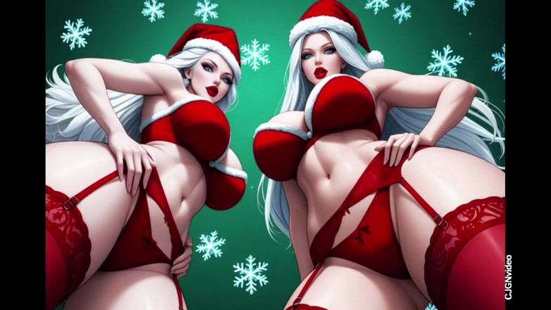 Hot girl dancing: Jultomten sexig Pose Sfw Version (ai animation)