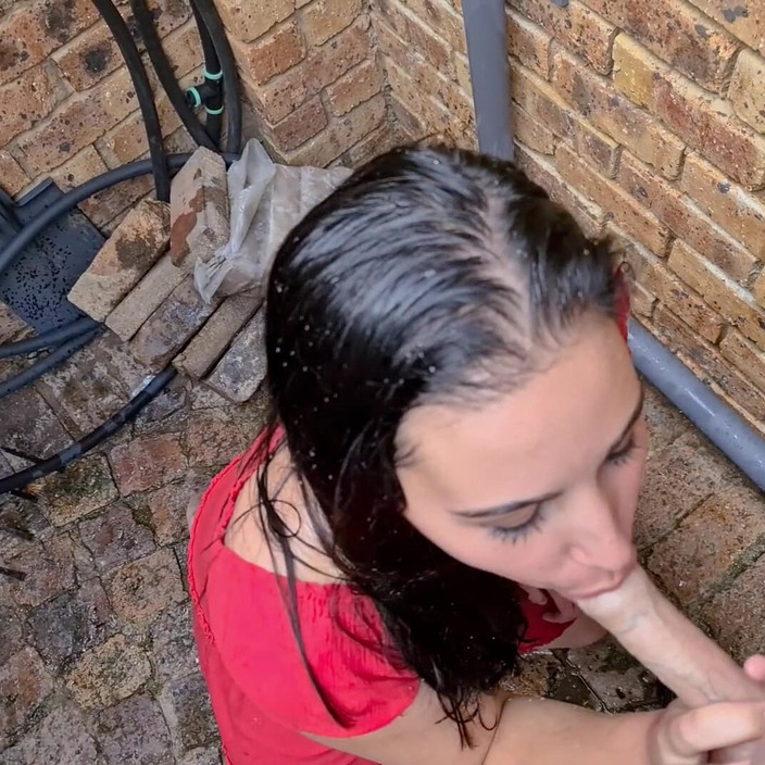 domslutfucker: Teen Ally Mouth Piss and Cock Sucking, POV