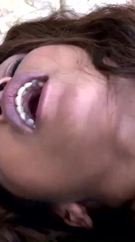 Ebony Nirina Campbell with natural tits gives deep blowjob and anal sex - #2