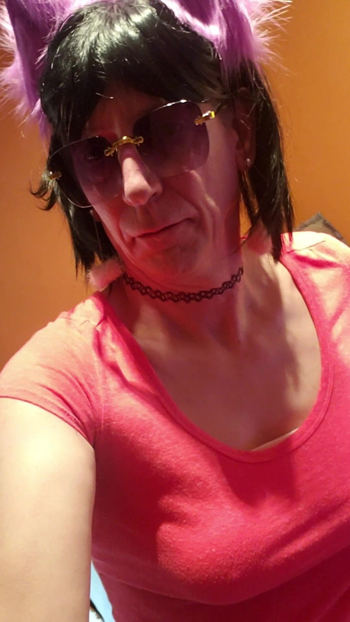 Daphne Desire: Trans Slut Daphne Sucks and Fucks Her Pink Dildo Until...