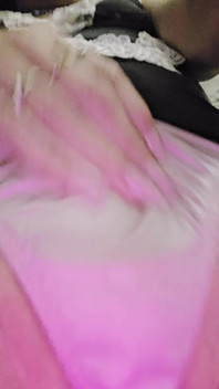 It's Gay Sissy April Playing with Myself in Panties and My Maid Outfit