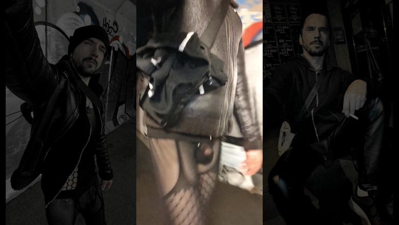 kinkygaynudist: 핫한 비 산책 (가터와 불지 메깅스)