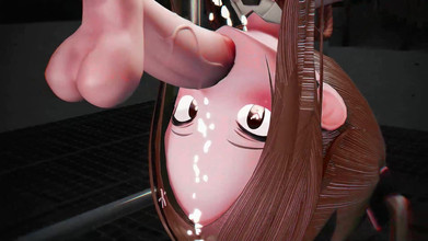 Smixix: Amarrada hentai bondage boquete tipo Lo mmd 3D marrom cor edit...