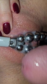 He Covers My Chastised Pussy in Cum