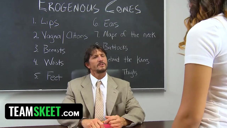 Innocent High: Asian college girl's pussy drilled hard by horny teacher