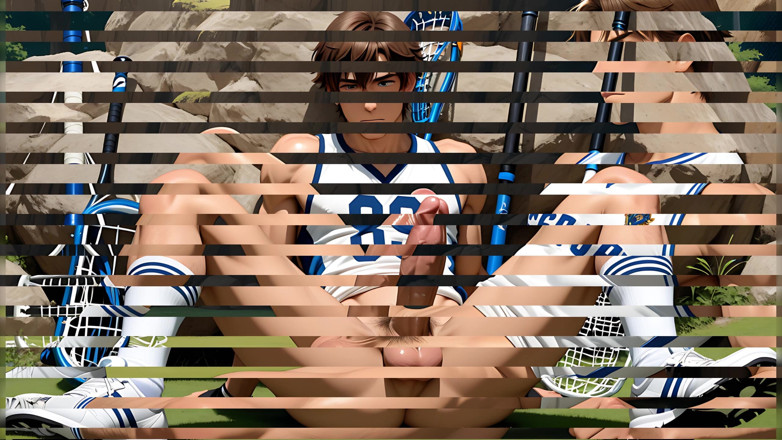LustMen: Lacrosse Player Solo with Throbbing Cock Leaking Heavily