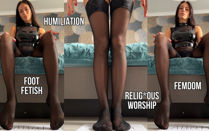 Princess Monica: Goddess worship, femdom, penghinaan, fetish kaki stoking pov