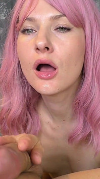 Beautiful and Gentle Blowjob in a Quiet Room at a Party with Cum Swallowing