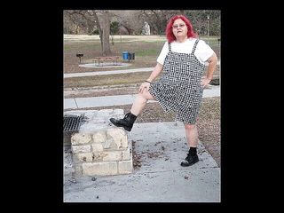 BBW nurse Vicki adventures with friends: Hog warts Jumper and crazy spike boots in a local...