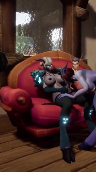 Trójkąt z Futa Draenei - Parodia Porno Warcraft