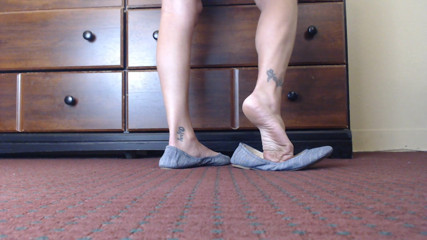 Abby Anna: Berdiri di flat ballet berbogel