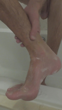 Washing My Feet for My Foot Worshippers