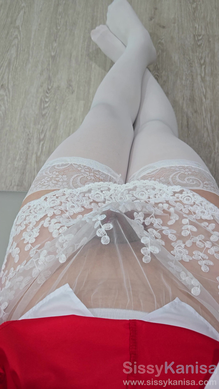 SissyKanisa: Sissy Kanisa Krátká sukně Miko Cosplay Ep2 Honění s kalhotkami...