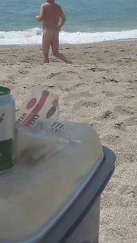 On the Beach Naked Enjoying
