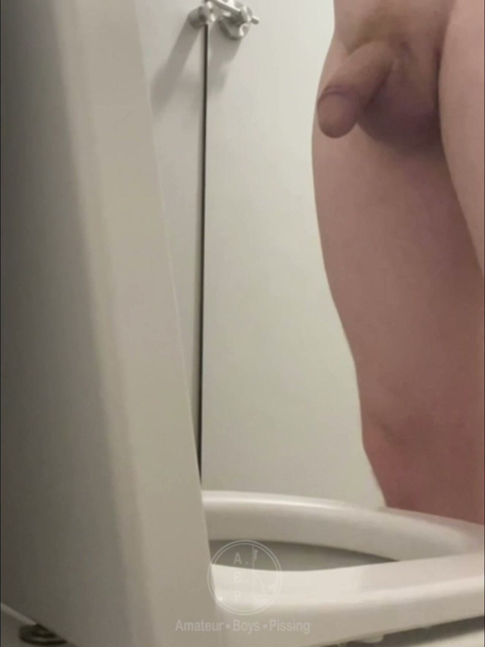 AmateurBoysPissing: Mână de ajutor în toaletele publice - aproape prinsă