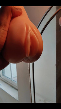 Squeezing My Cum Out of an Onahole After Using It