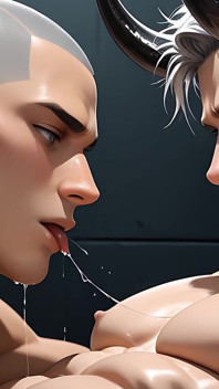 Lustmen yaoi fata vs powerlifter presentazione - anime gay adorazione del culo ai