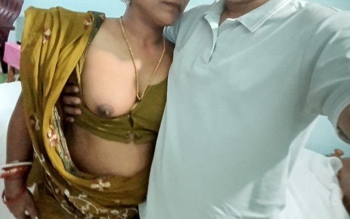 Popmini: 新婚印度漂亮妻子与年轻的姐夫口交和热辣骑乘性爱
