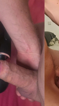 Warm Cumshot on Cock Gives Boy Gay Orgasm