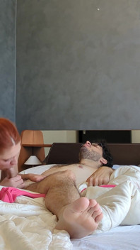 I Fucked the Red-haired Cleaning Lady From the Hotel and Cum in Her Mouth (dialogues in Italian)