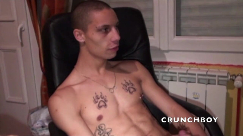 Crunch Boy: Мій сексуальний прямий друг любить мастурбувати його член