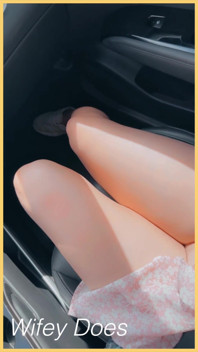 Compilation - Wifey Flashing Her Tits in the Car