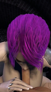 La ragazza robot sexy offre un servizio completo