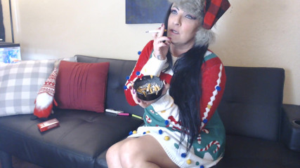 Abby Anna: Two cigarettes' in a row Xmas treat