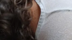 Vid 03 Enteado se esconde e se masturba, depois pegou a madrasta dedilhando, ele foi ajudá-la e fodê-la no banheiro
