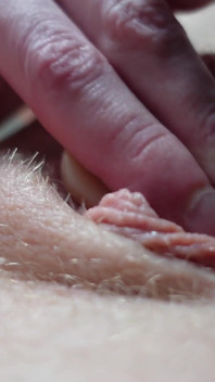 Dildo Masturbation with View From Below