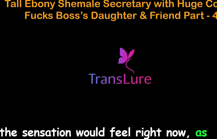 TransLure: Engleză audio sex poveste - Secretară transsexuală negresă înaltă cu pulă uriașă -...