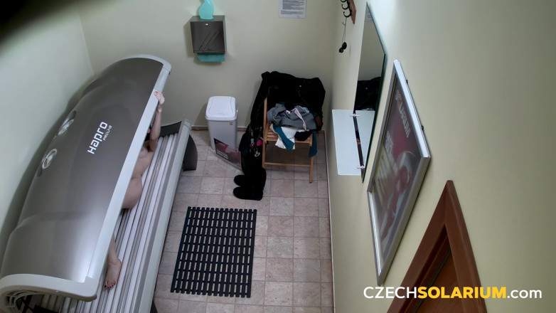 Czech Solarium: Czech Solarium 145 กล้องยั่วยวนผมบลอนด์ในโซลาเรียม