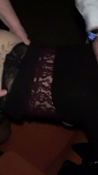 Quick Mass Gangbang at the Porn Cinema