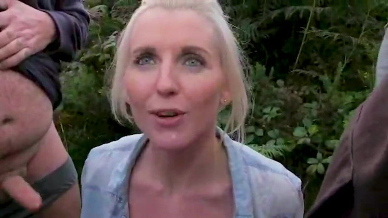 Creampie Clinic: Blond Brit Chick Dogging Suck Offs