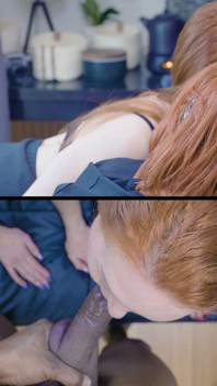 สาวสองคนที่มีอารมณ์ทางเพศมีบีบีซีอยู่ในก้นและปากเต็มไปด้วยน้ําอสุจิ!