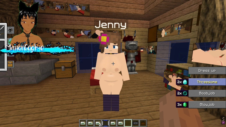 Manor Cookie: Minecraft Jenny Mod Fapcraft Jenny a Zoey jsou zde k šukání...