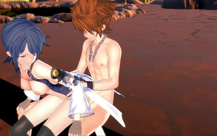 Hentai_Smash: Aqua gives Sora a blowjob before getting fucked doggystyle, lets...