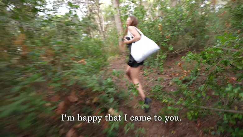 Alexa Poshspicy: POV: Öffentlicher mit einem Fremden im wald. Analer creampie