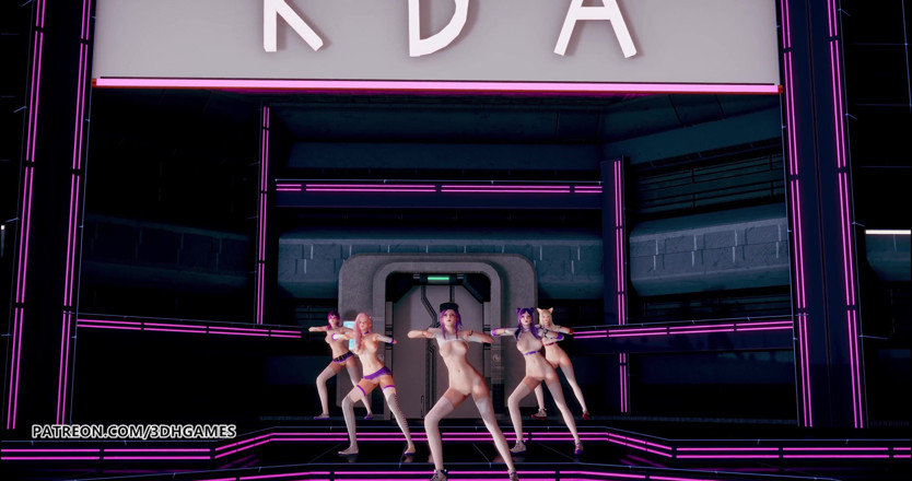 3D-Hentai Games: Dreamcatcher - çıplak dans çığlık at ahri akali kaisa evelynn seraphine kda 3 boyutlu...