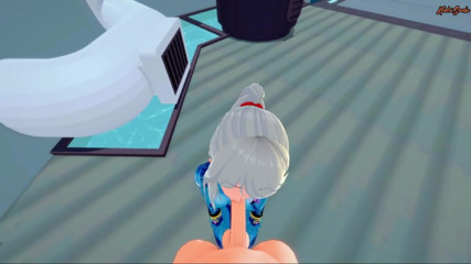 Hentai Smash: Samus dapat pancutan muka sudut pandangan pertama sebelum dapat creampie...