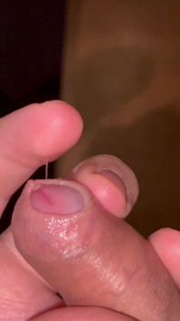 Playing with the Tails and Foreskin While Watching TV