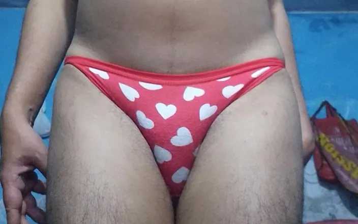 Lustyizlife: Horny Indian Teen Femboy Wearing His Step Sister's Bra and...